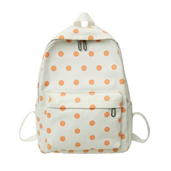 

холст рюкзаки 2020 лето женщина сумка новый студент точки рюкзак мода сумка девушка рюкзак путешествия рюкзаки #zer