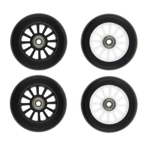 

2 pieces 100mm complete stunt pro scooter wheels replacement with random color bearing outdoor speed skating equipment edtxa