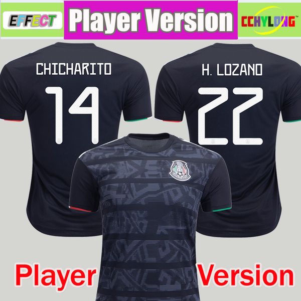 

Версия игрока 2020 Мексика Mexico Soccer Jersey Футбол Джерси Национальный Новый В гостях Белый 19 20 Черный ЧИЧАРИТО ЛОЗАНО ГУАРДАДО КАРЛОС ВЕЛА РАУЛЬ 2019 Футболки