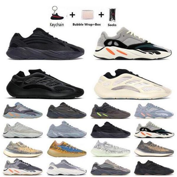 

kanye 700 kanye west мужские кроссовки shoetie-dye оранжевый тройной черный костяной углерод синий магнит инерция мужчины женщины тренер кро