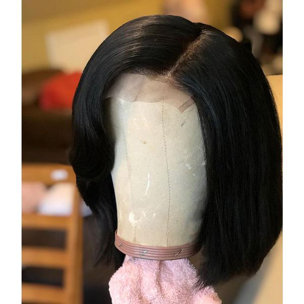 Bob Wigs Fake Scalp Wig 13x6 Lace Frontal Transparent Lace Wig