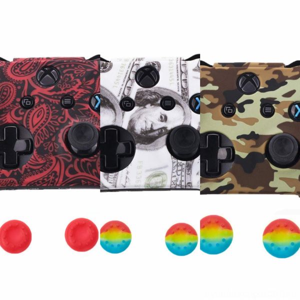 

pmaja for xone silicone soft xbox camouflage rubber skin case cover for flexible one slim controller grip cover