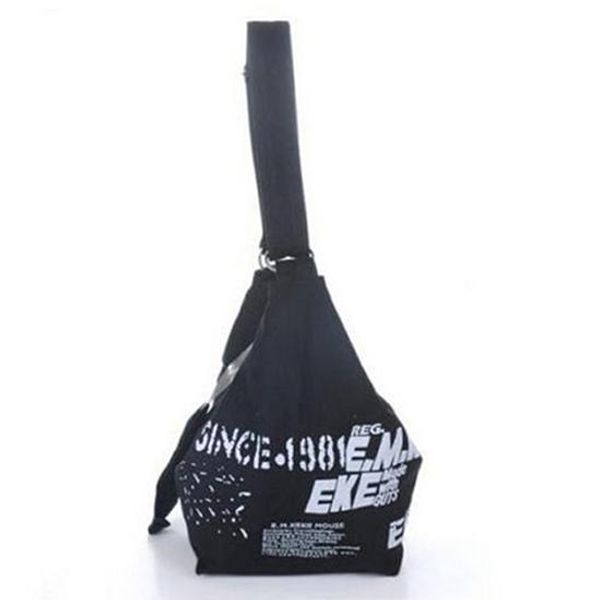 

women's fashion korean style canvas preppy campus shoulder bag handbag shopping bag