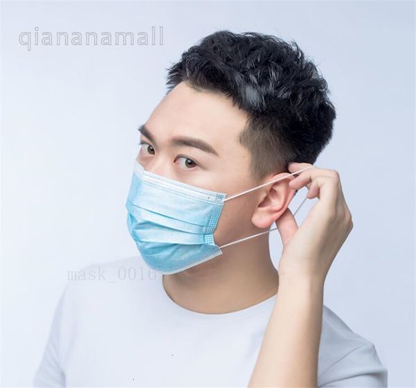 

продавец горячая одноразовая маска для лица 3 слоя b 1шт пылезащитный лицевой чехол маски набор пыли одноразовая маска 1 коробка=50шт wjtl q