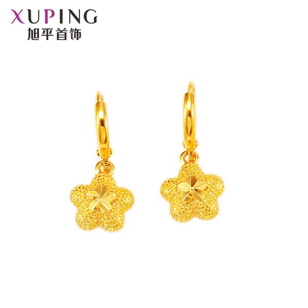 

factory direct sales xuping jewelry imitation gold earrings bridal earrings female creative small jewelry korean, Golden;silver