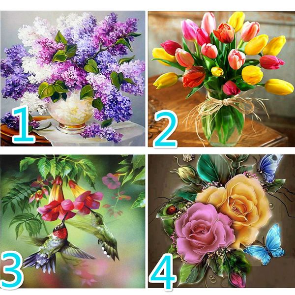 

цветочная композиция 5d diy алмазный цветок вышивка крестом алмазная вышивка алмазные наклейки на стены украшение дома ваза