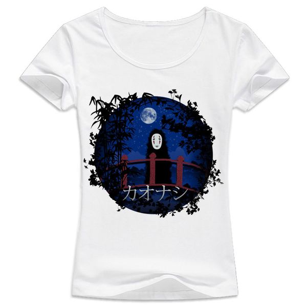

spirited away anime night t-shirt female harajuku letters printed t shirt short kawaii tumblr girl casual tshirt women wt547, White