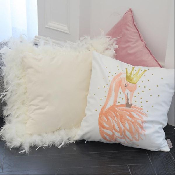 

автомобиль подушке принцесса серый розовый девочка кролик наволочки ины ветер nordic плюшевой подушки диван-кровать милые подушки домашний д