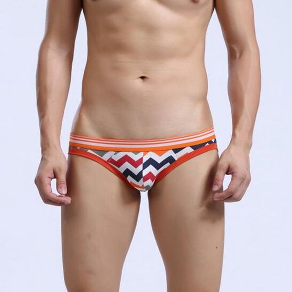 

men striped briefs shorts men's underwear brief cotton men shorts, Black;white