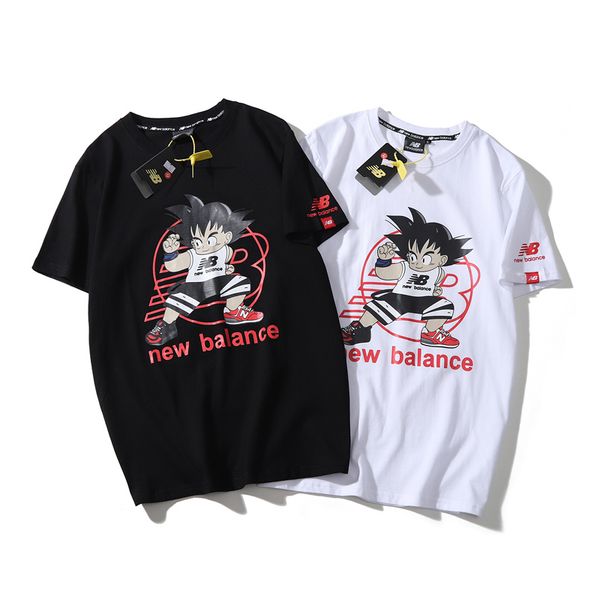 

20ss новый / баланс мужчины роскошь tshirt дизайнер пара моды женщин tshirts письмо печати логотипа марка tshirt gd же пункт лето размер -x, White;black