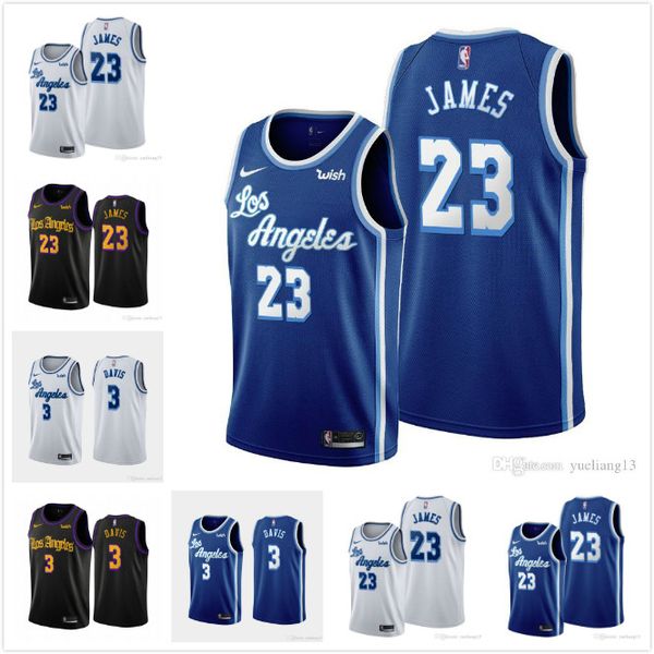 

2020 mens los angeles lakers lebron james finished swingman basketball jersey new stitched lakers 23 lebron james jersey, Black