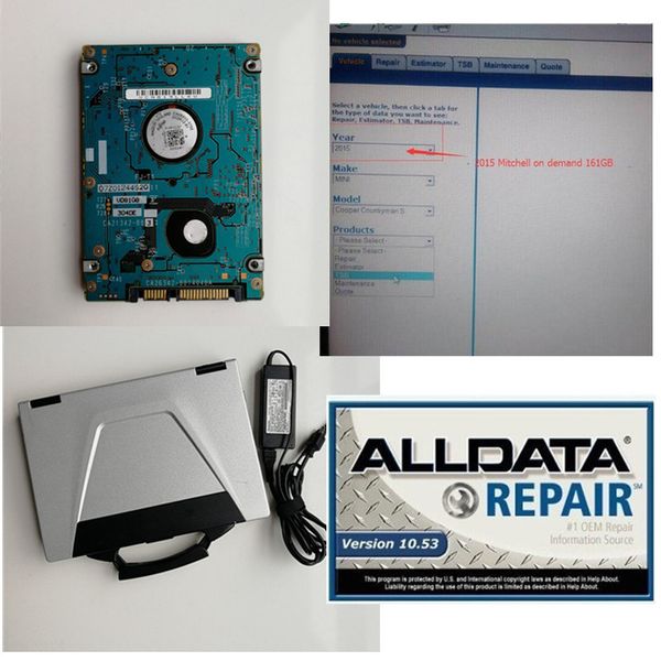 

Alldata с ноутбуком готов к работе ALLDATA 10.53 Митчелл на demend 2015 1 ТБ HDD CF52 Toughbook ноутбук высокого качества