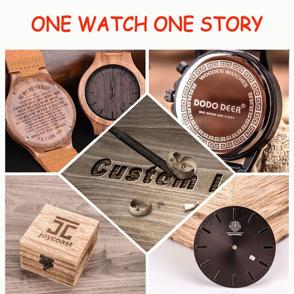 

personality creative design logo message engraved carved customize only logo cost laser charge no watch, Black;blue