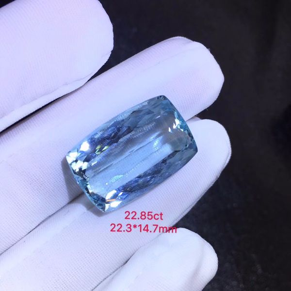 

22.85 ст природные аквамарин драгоценные камни россыпью камней свободные драгоценных камней, Black