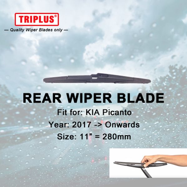 

rear wiper blade for kia picanto (2017-onwards) 1pc 11" 280mm,car rear windscreen wipers,back window windshield wiper blades
