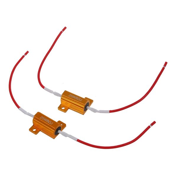 

2 pcs 25w 8r decoding resistance band with line break line snaps