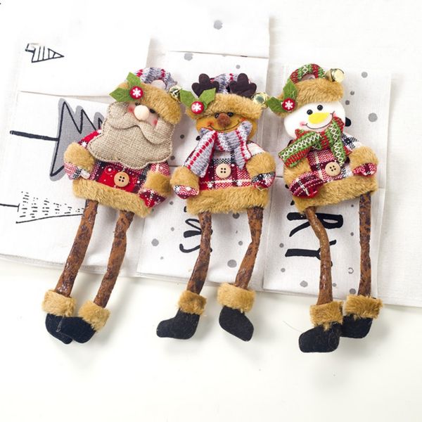 

christmas long legged dolls creative elf santa claus snowman stuffed high dolls kid christmas gifts decor toys for home