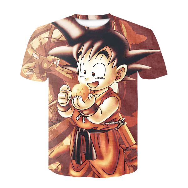 

2020 new arrival funny mastert shirt summer hipster short sleeve tee men/women anime dragon ball z t-shirts, White;black