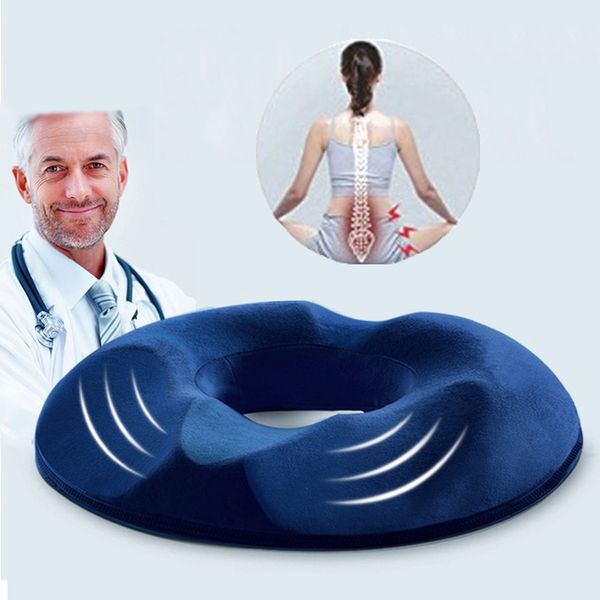 

comfort memory foam seat cushion spinal alignment chair pad for relief from sitting back pain breathable office chair cushion dbc dh0762-3