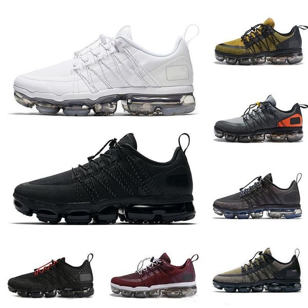 

run utility men running shoes anthracite medium olive black white reflect silver designer sneakers sports trainers 40-45