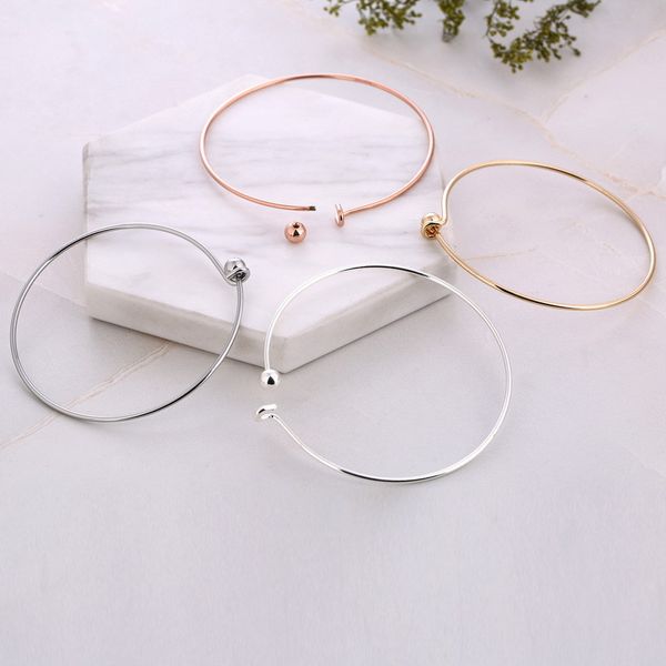 

copper expandable bangle bracelet charms diy pearl cage pendant bracelets bangles for pendant locket cage bracelet jewelry, Golden;silver