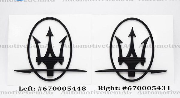 

OEM для Maserati эмблемы Quarterpanel черный Логотип эмблема Badge Ghibli Quattroporte