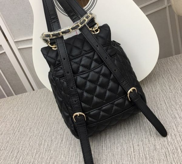 

the new style backpack bag sheepskin women's bag small-scale schoolbag