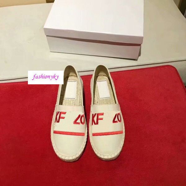 

new lovers shoes with tiger head single shoes embroidered straw shoes, Black