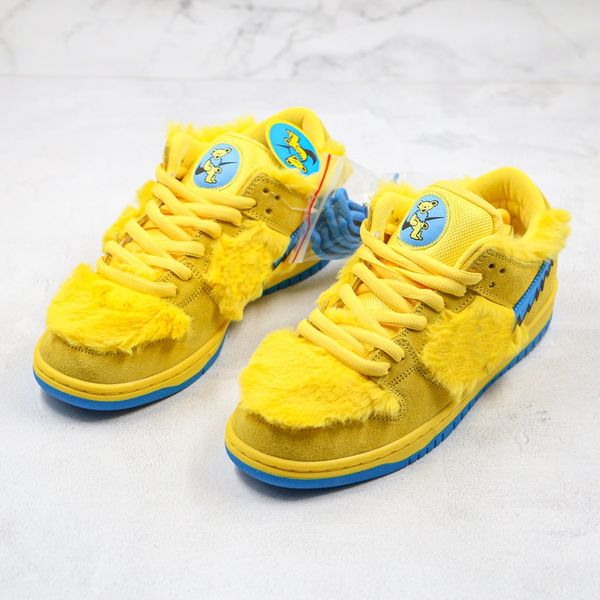 

sb three bear pack grateful dead x sb dunk low yellow bear dunks mens shoes blue fury deep royal skateboarding sneakers size 36-46