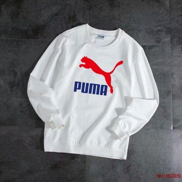 

puma puma q7998 осень o-образным вырезом свитер мужчины женщины любители свободные пальто свитер пуловер с длинными рукавами свитер спортивн, Black