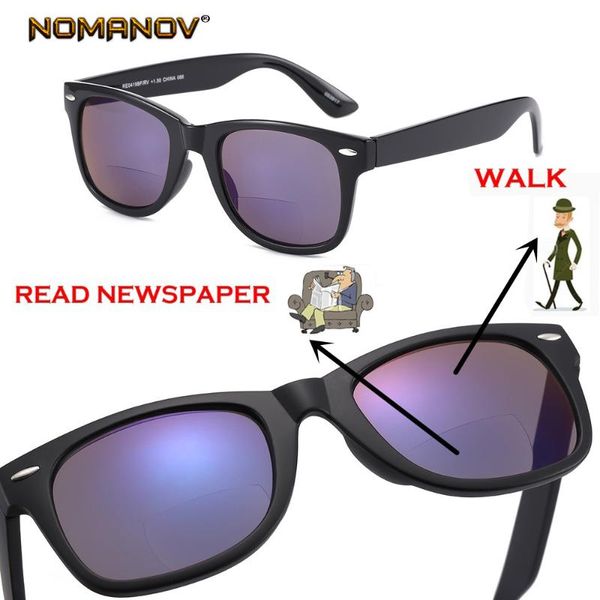 

nomanov classic retro bifocal lenses reading sunglasses see near far reading glasses +0.75 +1.5 +1.75 +2 +2.25 +2.5 +2.75 to+3.5, White;black