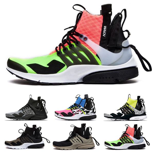 

presto joint design ultra br tp qs acronym x running shoes mid v2 black white darts street sneakers womens camouflage graffiti boots