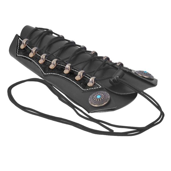 

armguard archery bow hunting arm protective gloves laces wristband, adjustable