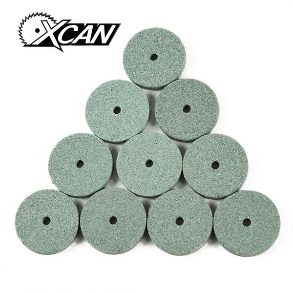 

xcan 10pcs green aluminum oixde grinding stone sheet for dremel rotary tools