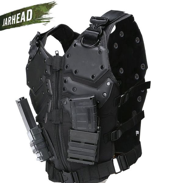 

new tactical vest multi-functional tactical body armor outdoor airsoft paintball training cs protection equipment molle vests t200610, Black;green