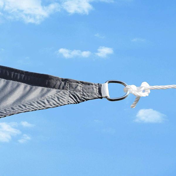 

sun shelters portable triangle sun shape sail uv protection outdoor sunscreen awning canopy beach waterproof tent tarp gray