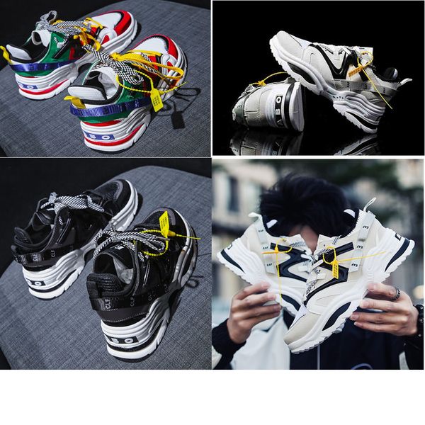 

old grandpa running shoes korea ulzzang shoes ins abo footwear fashion board shoes