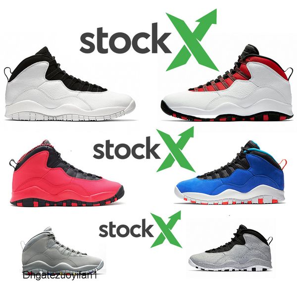 

stock x 2020 designer mens basketball shoes 10 seattle cement 10s mens shoes chicage powder blue steel grey trainers sports shoes sneaker