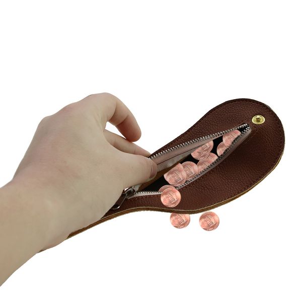

zipper bag girl coin purses women bag money travel storage bags brown leather wallet coin holder purse clutch fold