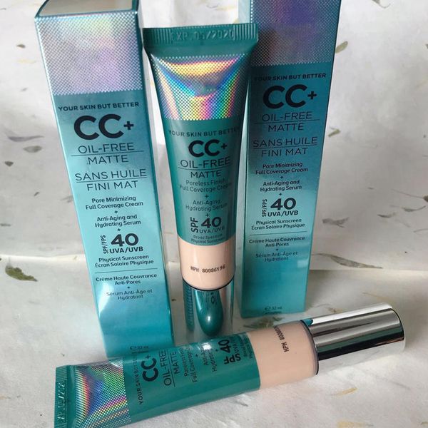 

dropshipping cosmetics cc+ cream oil-matte 32ml poreless finish full coverage cream hydrating serum concealer makuep by epacket