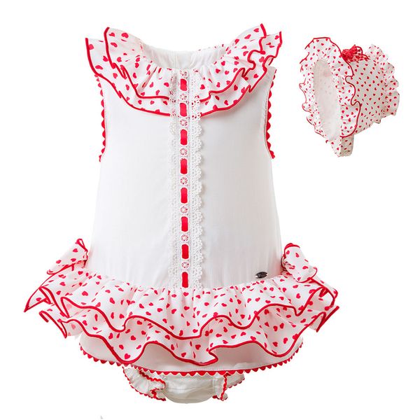 

Pettigirl Розовая Принцесса Baby Girl Одежда набор Сердце Pattern Layer Малыша Девушка Дизайнер Одежда С Головные Уборы G-DMCS101-A230