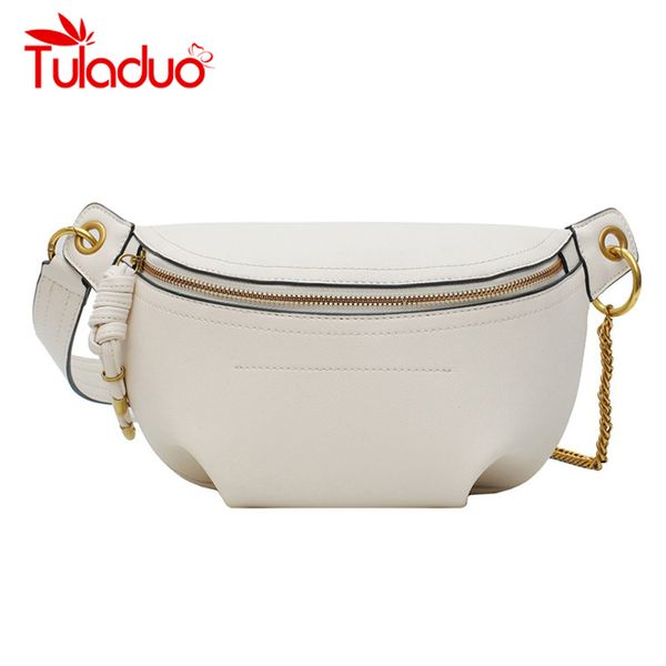 

мода solid color кожа pu цепи талии сумка bananka сумка на ремне отдыха fanny pack женщин диапазона пояса satchel