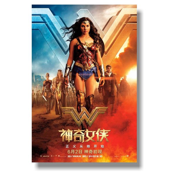

wonder woman superheroes poster for home picture living room decoration 32x48 inch