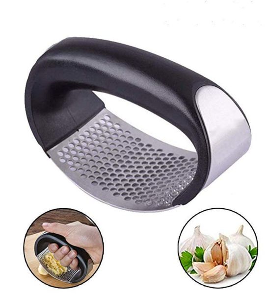 

stainless steel garlic presses manual garlic mincer chopping garlic tools curve fruit vegetable tools kitchen gadgets