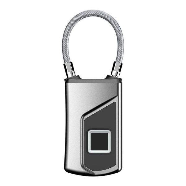 

anytek l1 multifunctional smart keyless fingerprint lock anti-theft door suitcase padlock ip66 waterproof burglar alarm car