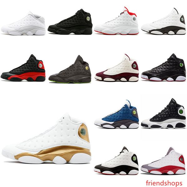 

13 13s mens basketball shoes bred chicago wheat xii melo class of 2002 black cat altitude brown cp3 home dmp 7-13 dancego