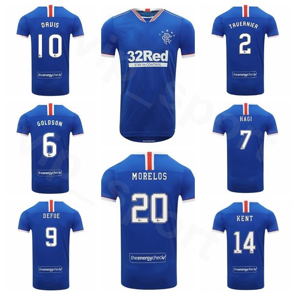 

glasgow rangers 2020 2021 soccer jersey 20 morelos 9 defoe 37 arfield 8 jack goldson hagi lafferty 14 kent guest football shirt kits, Black;yellow