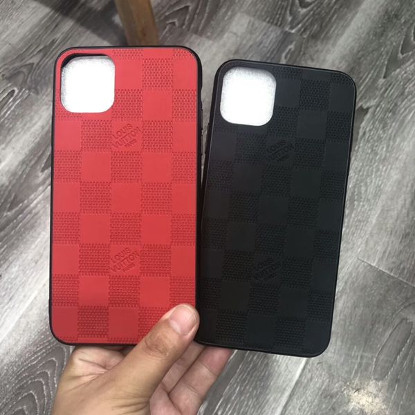 

Роскошная телефон случае для iPhone 11 Pro Max XS XR X 8 7 Plus Мода решетчатых мягкая обложка Funda