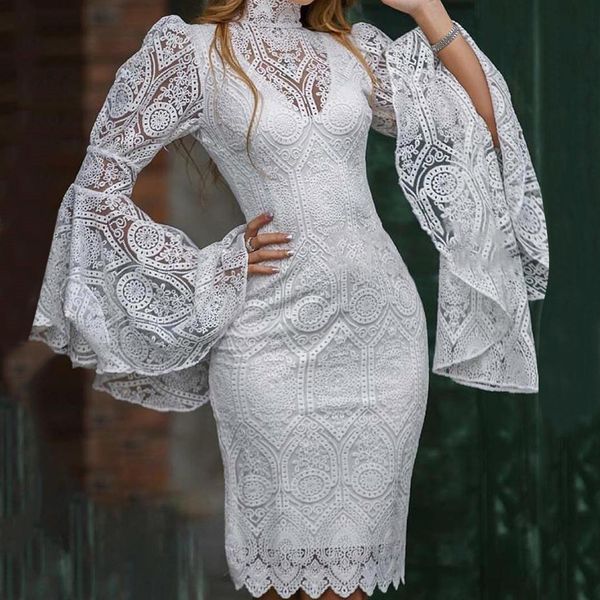 

bohemian turtleneck butterfly sleeve bodycon party dress women ruffles knee length elegant ladies dress vestidos de fiesta, Black;gray
