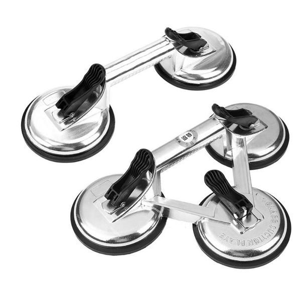 

double cups glass tile suction plate strong bearing suction cup puller car truck repair remover opening pry three cups suckers